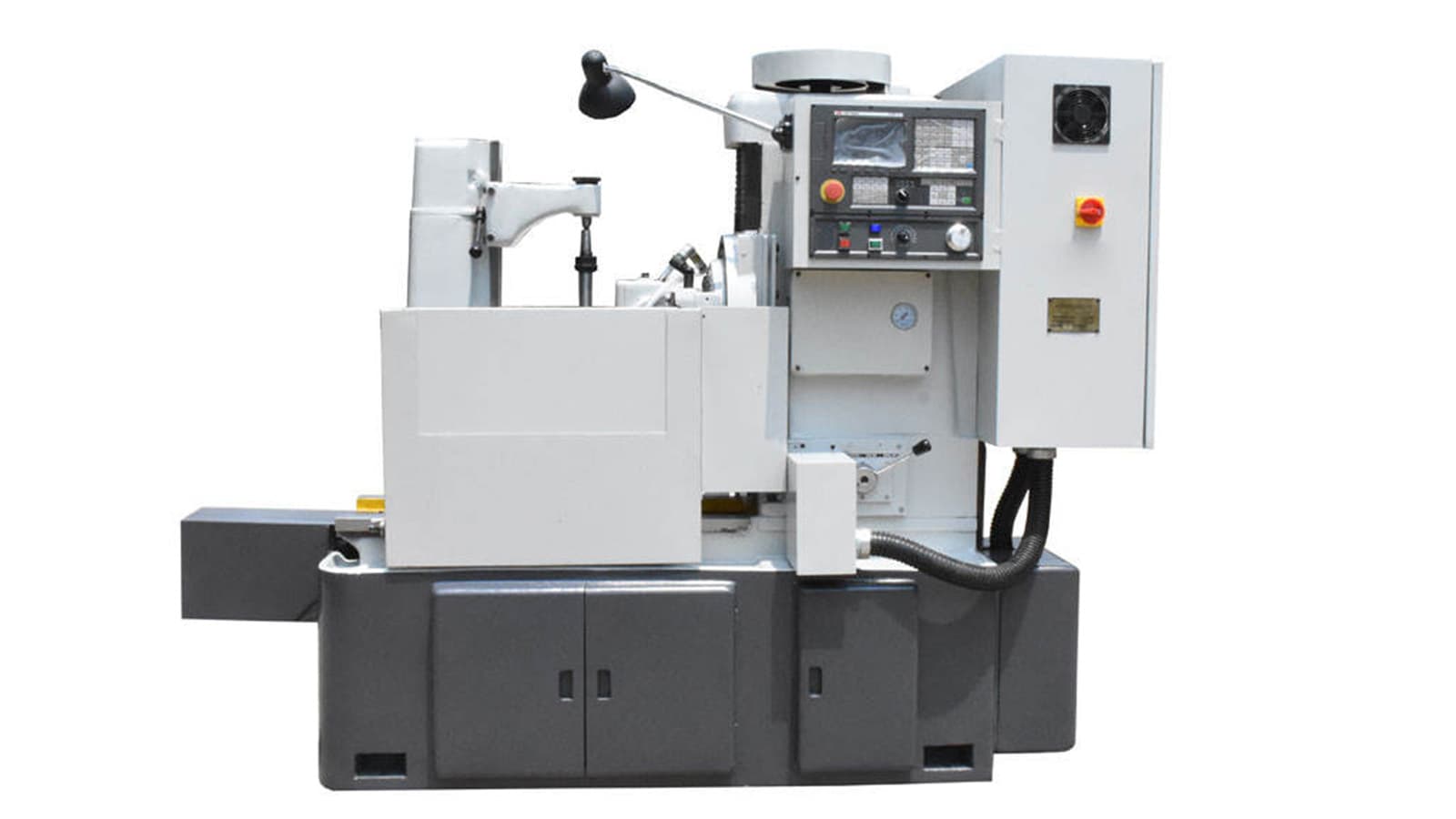 Bevel gear cutting machine for conical tooth generation.