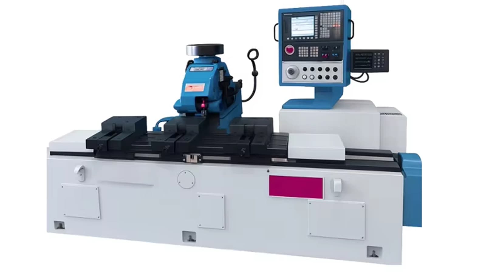 Rack cutting machine for linear gear racks.