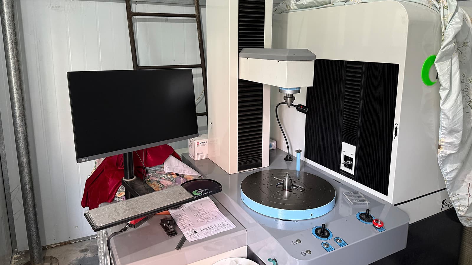 Inspection equipment for gear quality control.