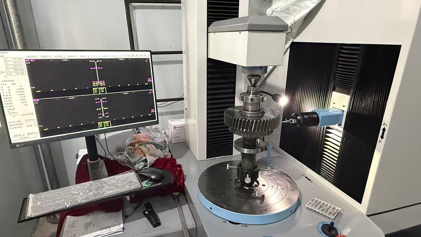 Gear inspection and measurement process.